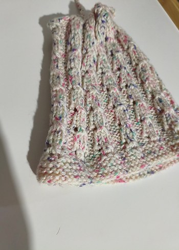 Çok Renkli Bere el örgüsü - Görsel 2