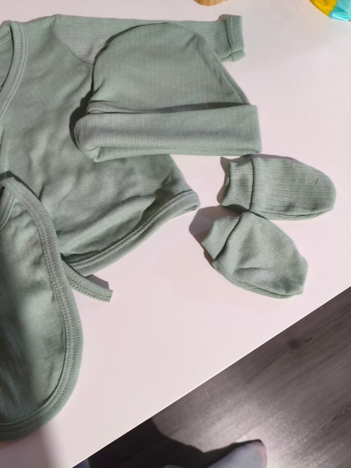 mint yeşili 5li hastane çıkış  seti yenidogan - Görsel 2