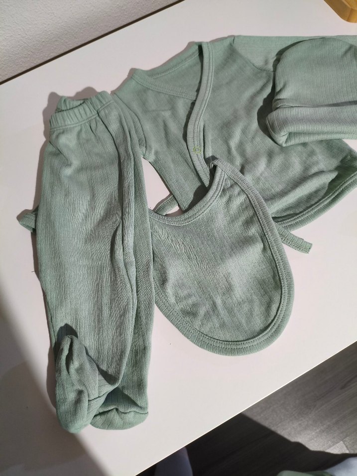 mint yeşili 5li hastane çıkış  seti yenidogan - Görsel 3