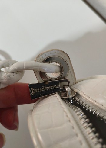 Beden beyaz Renk Minimalist Beyaz Deri Kadın Çapraz Çanta
