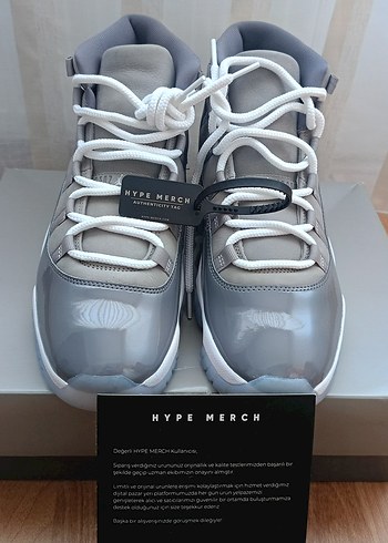 tek ebat Beden Jordan 11 cool grey 46