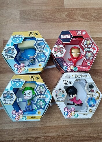 Wow pods batman, joker, iron man Harry P