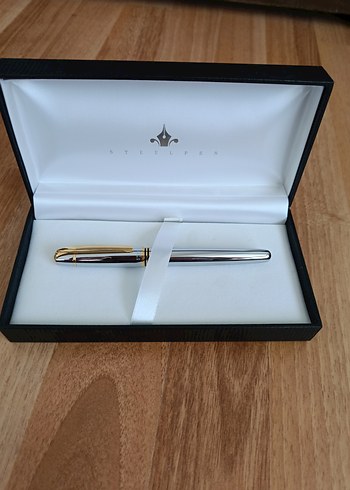 Steelpen Planet serisi krom Gold dolma kalem