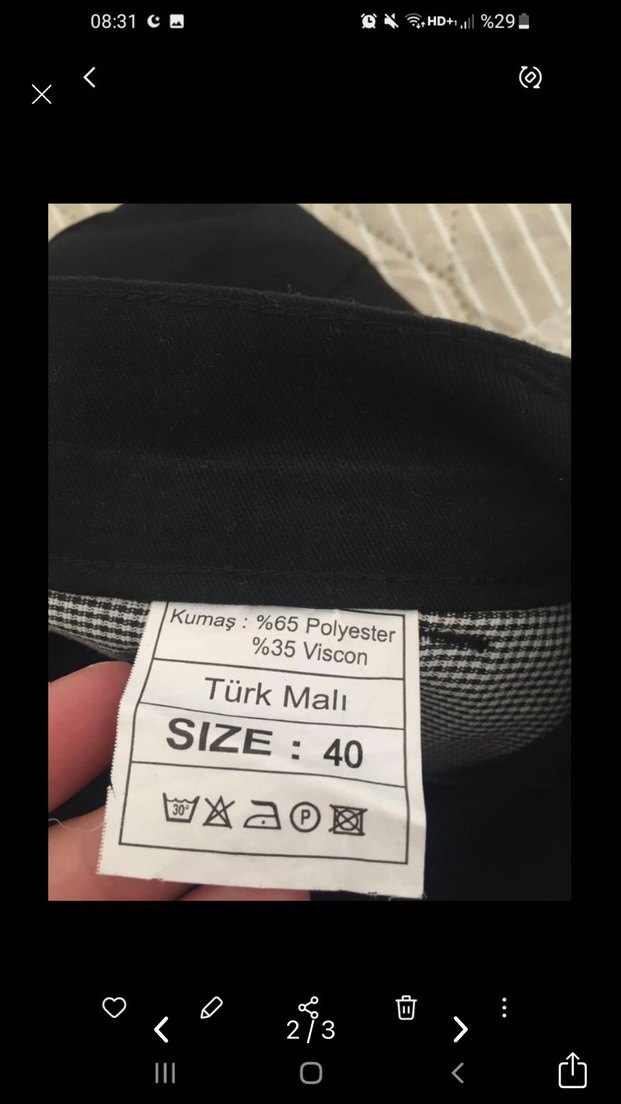 Kumaş Kadın Pantolon - Görsel 2