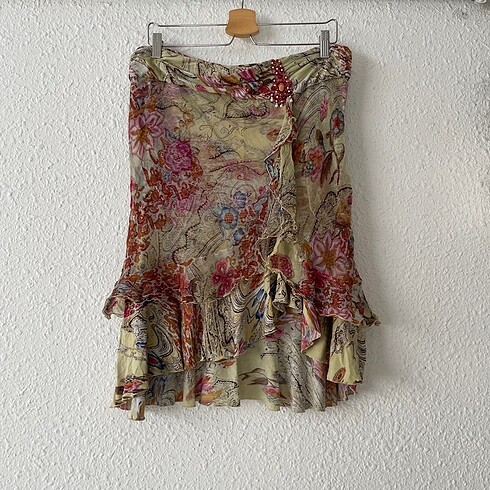 Derhy vintage şifon etek