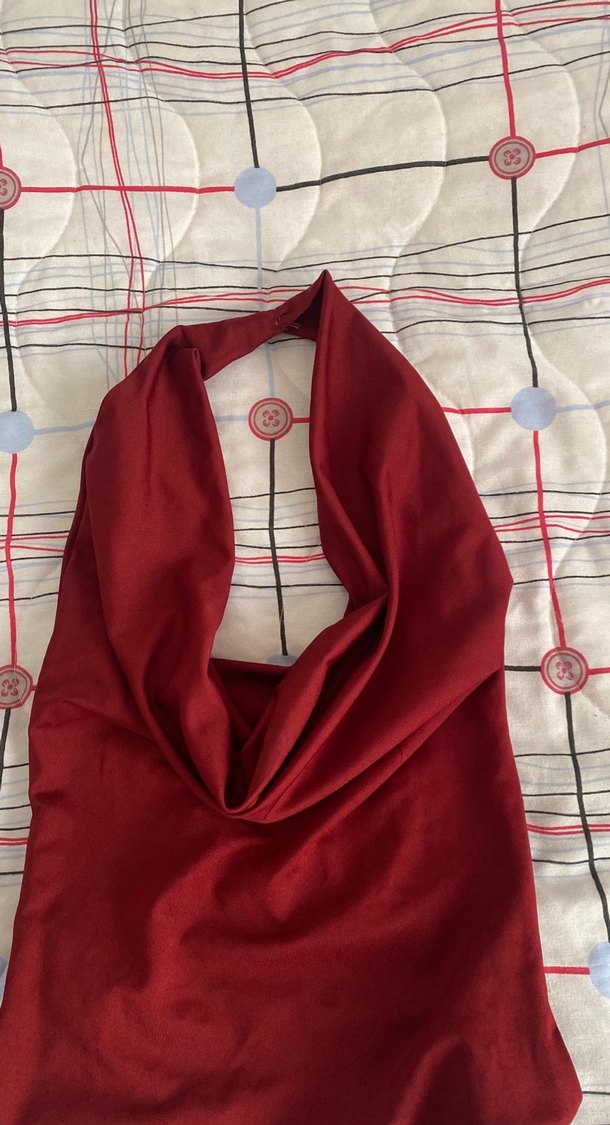 Bordo Parlak Bebek Slingi - Görsel 2