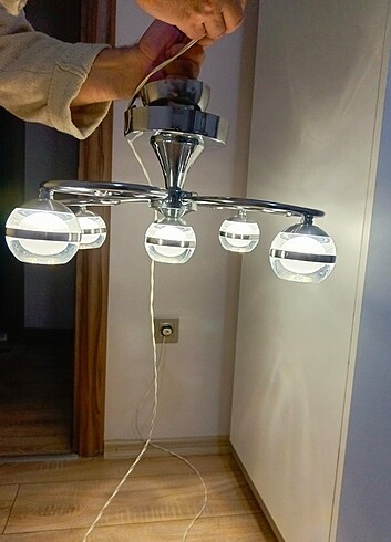 Beden 5 lı led avize
