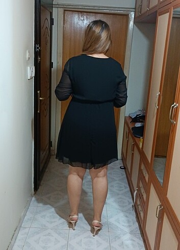 42 Beden siyah Renk Elbise