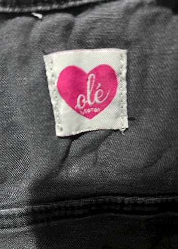 40 Beden gri Renk Gri Düğmeli Kadın Denim Ceket
