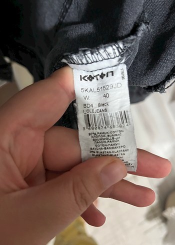 Koton Gri Düğmeli Kadın Denim Ceket