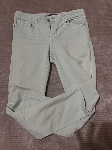 Mint yeşili jean
