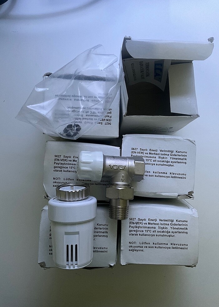 E.C.A Termostatik Radyatör Valfi Düz Tr3(Yakıt tasarrufu için) - Görsel 4