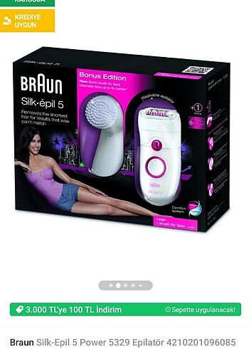 Braun Epilasyon aleti 