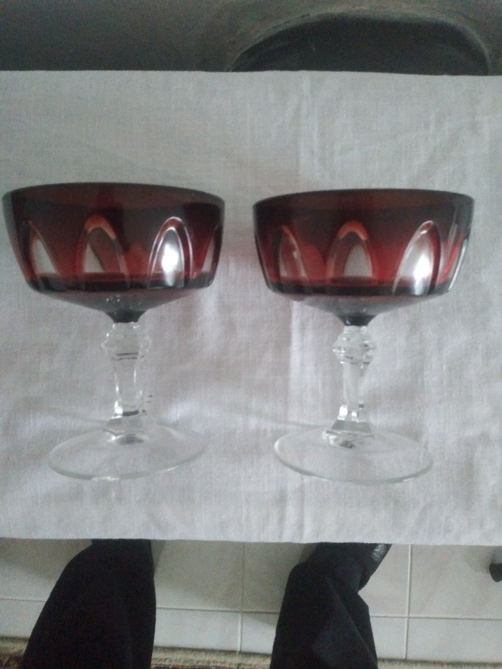 luminarc kadeh 2 adet vintage - Görsel 2