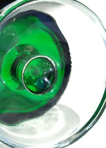 Luminarc Yeşil Cam Kadeh vintage - Görsel 3