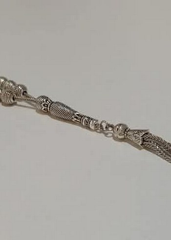 925 AYAR GÜMÜŞ KAPLAMA HARİKA TESBİH - Görsel 12