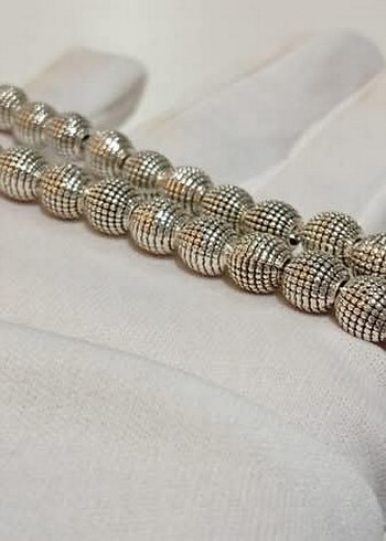 925 GÜMÜŞ KAPLAMA HARİKA TESBİH - Görsel 4