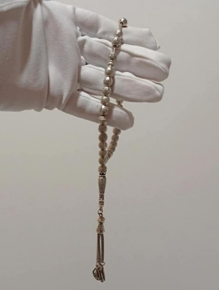 925 GÜMÜŞ KAPLAMA HARİKA TESBİH - Görsel 2