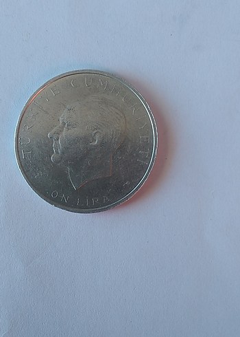 gümüş 10 lira hatıra para - Görsel 3