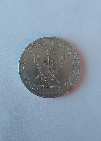 gümüş 10 lira hatıra para - Görsel 2