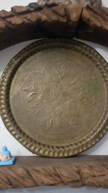 Pirinç duvar tabağı 