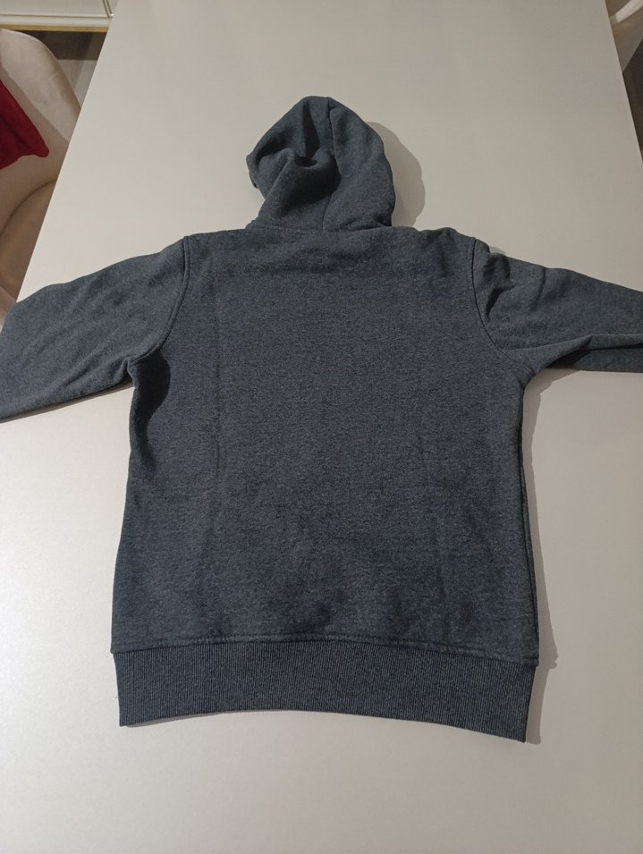 Gri Nike Kapüşonlu Erkek Sweatshirt - Görsel 3