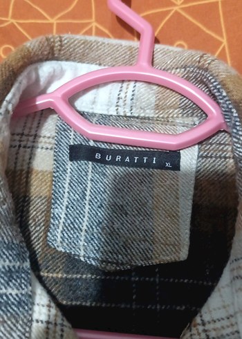 Erkek Kahverengi Bağlama Desenli Uzun Kollu Oduncu Gömlek - Görsel 4