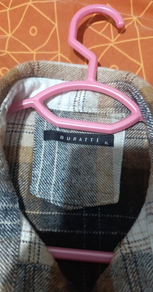 Erkek Kahverengi Bağlama Desenli Uzun Kollu Oduncu Gömlek - Görsel 4