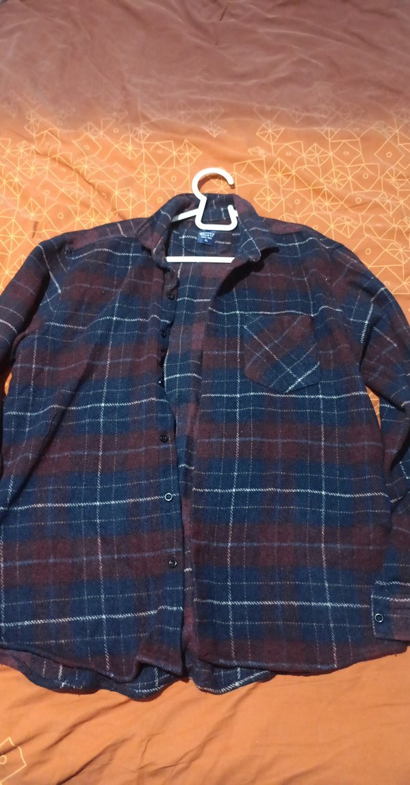 Düğmeli, Uzun Kollu Erkek Oduncu Gömlek - Görsel 3