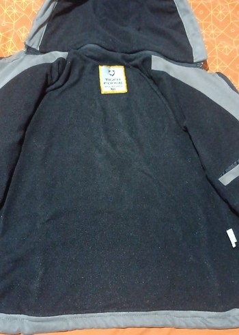 Gri Kapüşonlu Fermuarlı Erkek Mont - Görsel 5