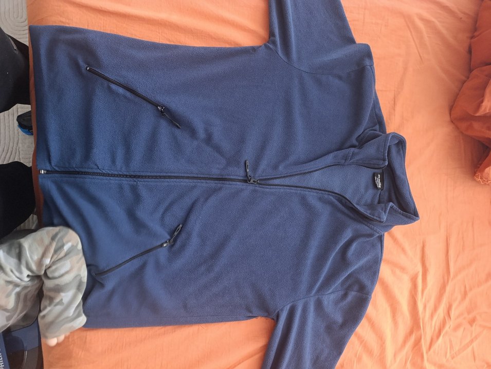 Orjinal Mille ,Mavi Fermuarlı Erkek Polar Sweatshirt - Görsel 2