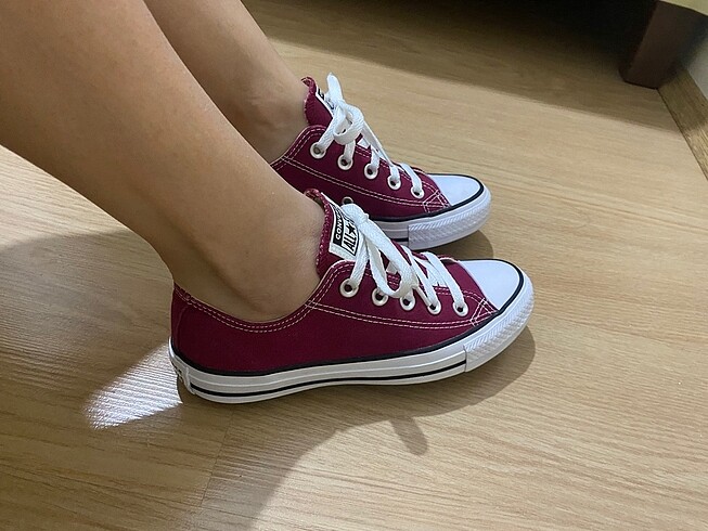 36 Beden bordo Renk Kadın converse orijinal