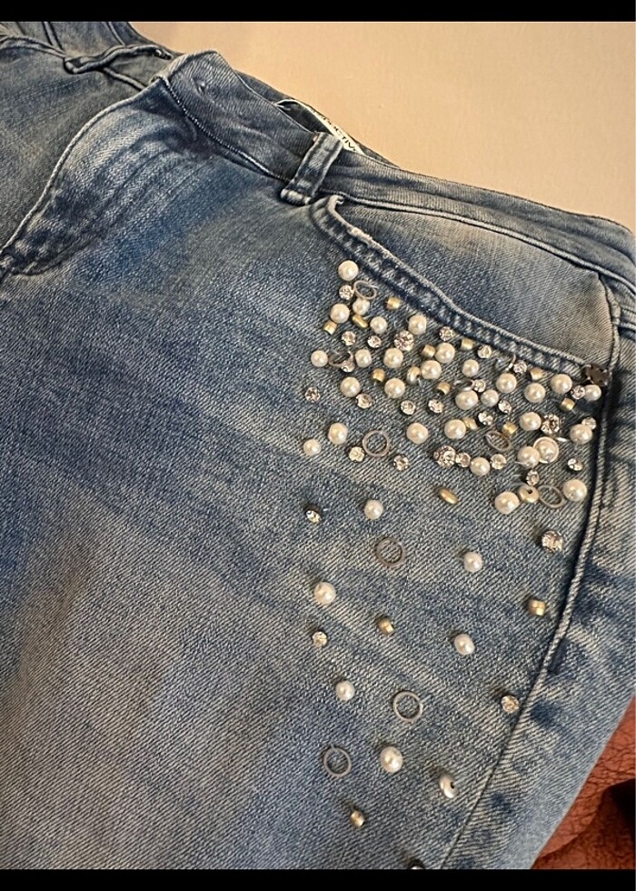 Taşlı jean - Görsel 2