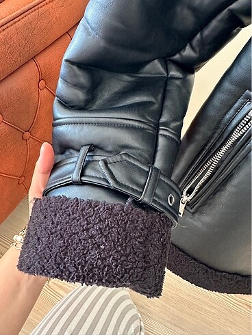 Stradivarius Deri Mont - Görsel 8