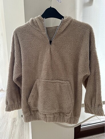 Kışlık peluş sweatshirt