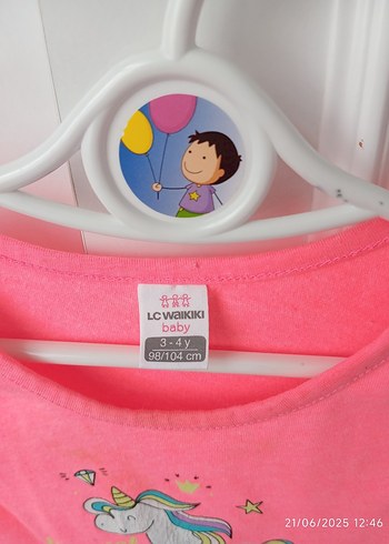 LC Waikiki Pembe Baskılı Kolsuz Pamuklu Elbise tek fiyatı 150 TL