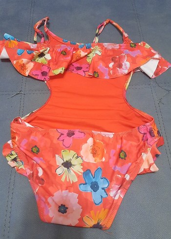 Koton Kids Koton Çiçekli Fırfırlı Kız Mayokini