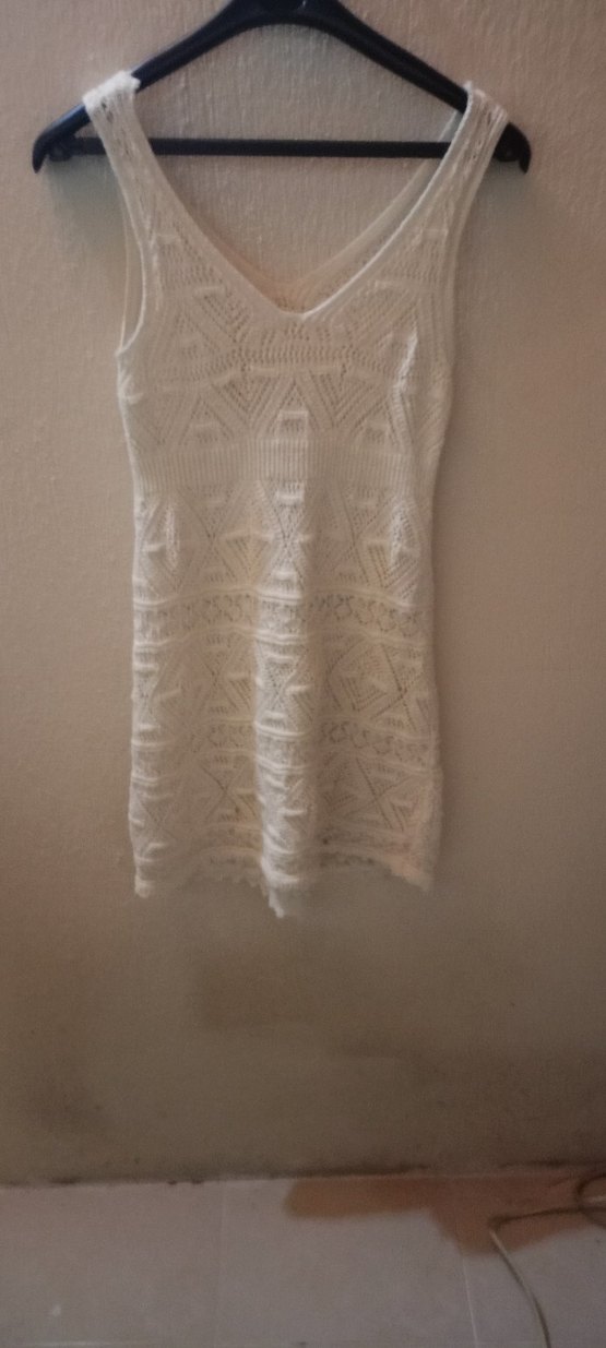 Beyaz Dantel plaj elbisesi - Görsel 3