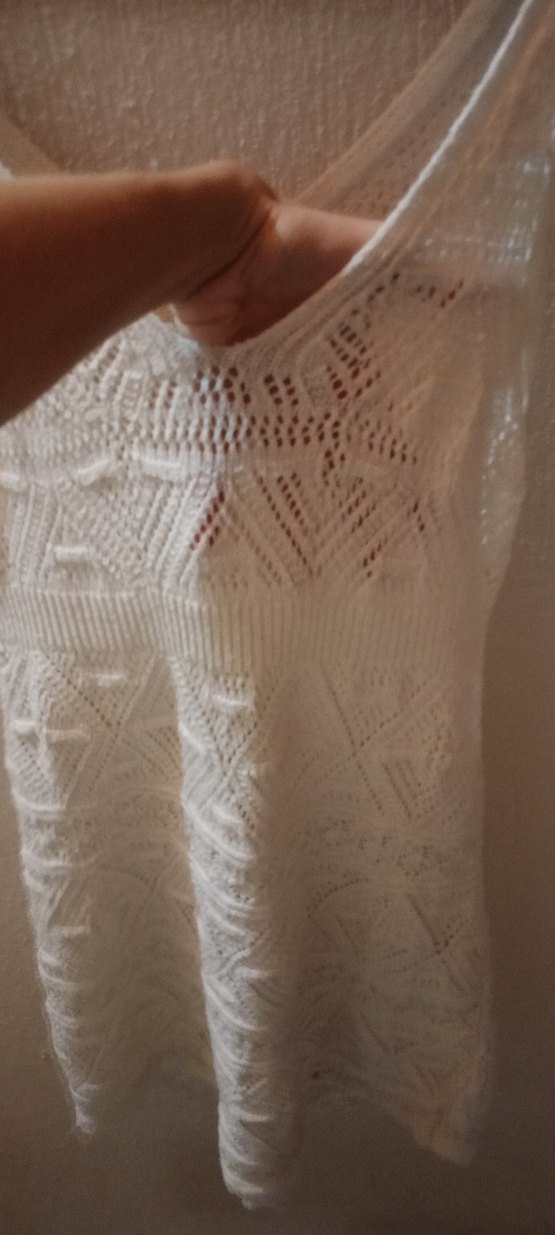 Beyaz Dantel plaj elbisesi - Görsel 4