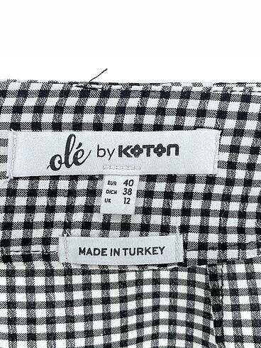 40 Beden siyah Renk Koton Mini Etek %70 İndirimli.