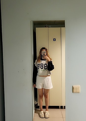 s Beden gri Renk Defacto Kapüşonlu Kadın Sweatshirt 1986 Baskılı