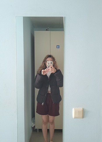 Stradivarius Siyah kadın mont