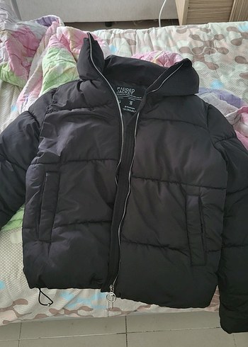 s Beden Stradivarius Siyah kadın mont