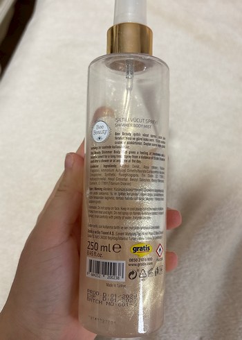 Bee Beauty Işıltılı Vücut Spreyi 250 ml - Görsel 2