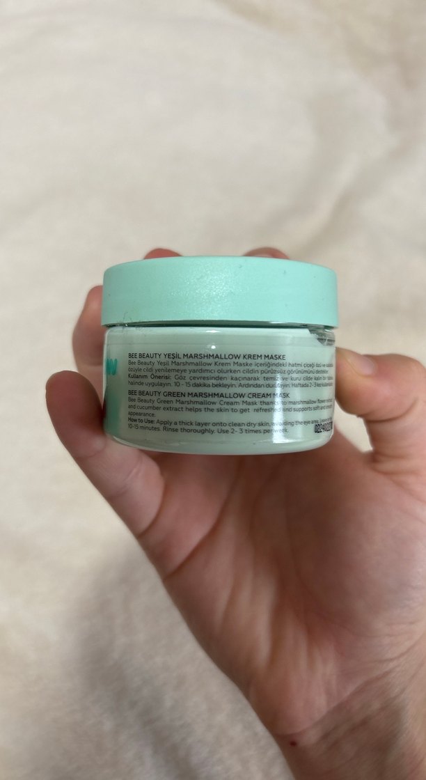 Green Marshmallow Yüz Krem Maskesi - Görsel 3