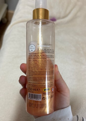 Bee Beauty Işıltılı Vücut Spreyi 250 ml - Görsel 2