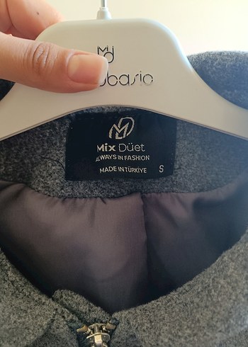 Zara Gri Fermuarlı Mini Kadın Ceket