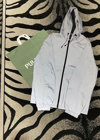 Pull & Bear Reflektörlü Yağmurluk - Görsel 2