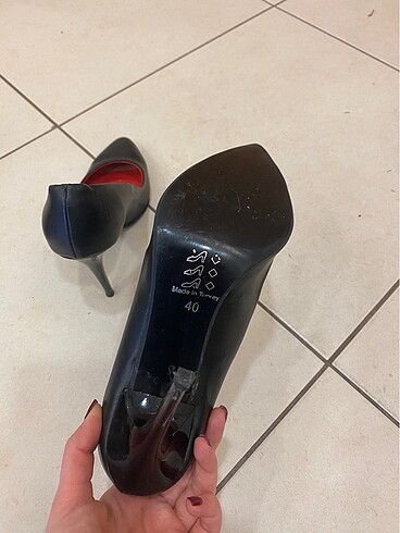 40 Beden siyah Renk Stiletto