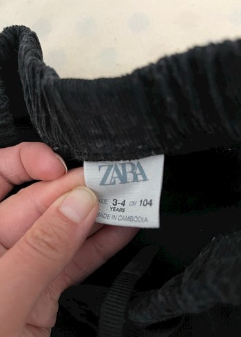 Erkek Çocuk kadife Siyah Bol Kesim Kot Pantolon - Görsel 2